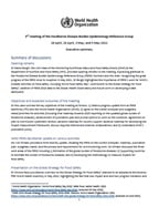 3rd FERG2 meeting - executive summary publication cover