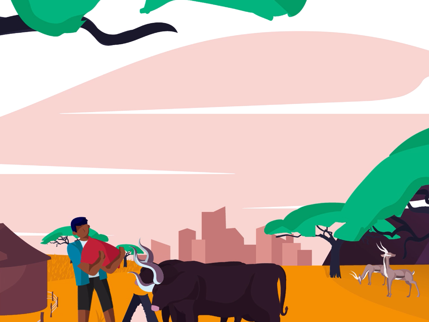 Tool2 square Illustration of man feeding cows