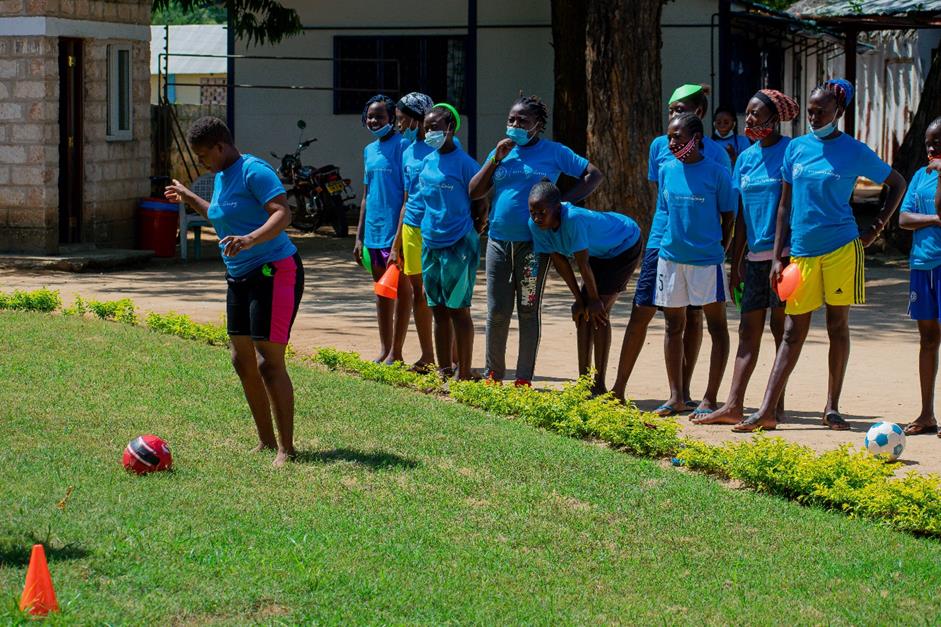 Trained football coaches, games teachers and community leaders use fun, interactive football sessions with inbuilt health messaging with their players.