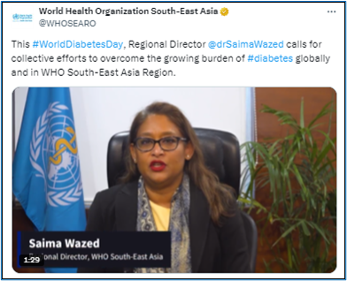 RD speech on World Diabetes day