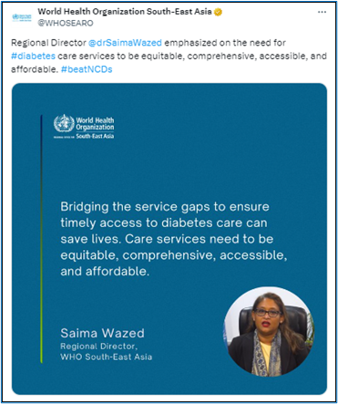 Need for Diabetes care