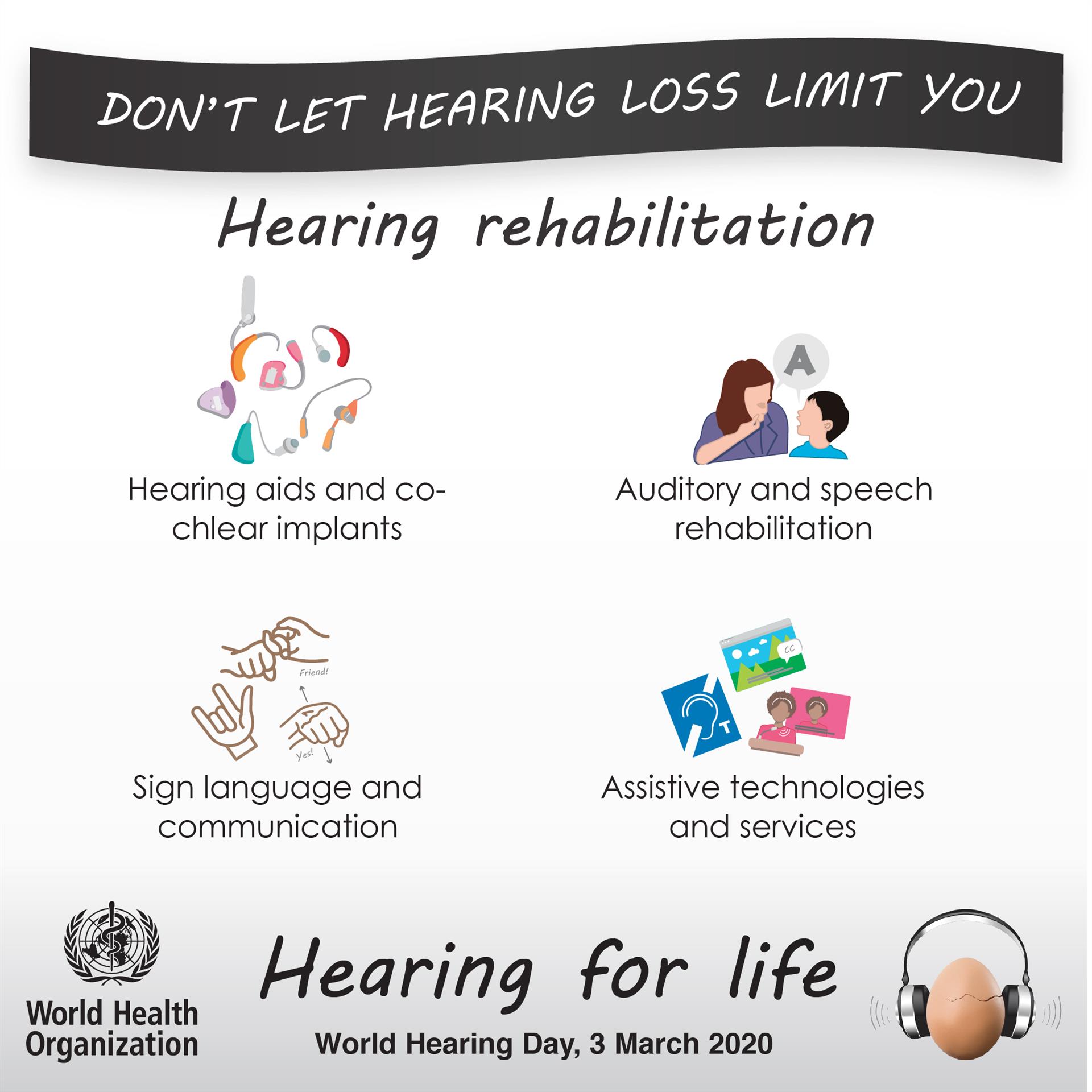 Hearing rehabilitation World Hearing Day 2020: Hearing rehabilitation